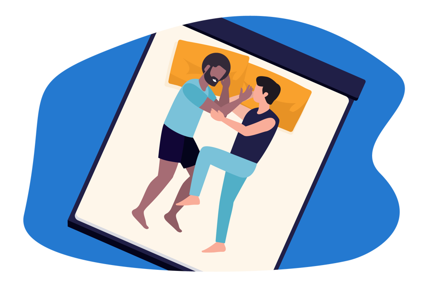 position sommeil couple face a face